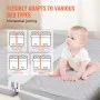 VEVOR Bed Bridge King Bed Converter Kit Metal Buckle and Storage Bag 75"L x 10"W