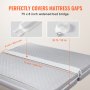 VEVOR Bed Bridge King Bed Converter Kit Metal Buckle & Storage Bag(75"L x 8"W)