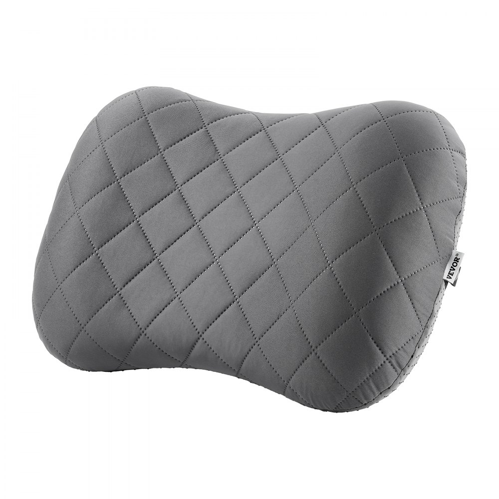 Almohada inflable para acampar VEVOR, almohada de viaje gruesa de 12,7 cm, suave para mochileros con funda extraíble y lavable, bolsa de almacenamiento, ligera y portátil para acampar, viajar en avión, senderismo y oficina.