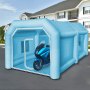 VEVOR Inflatable Tent, 13 x 8 x 7 ft Inflatable Spray Booth Custom Tent, Inflatable Paint Booth Tent Car Paint Booth Workstation 210D Oxford Fabric With 2 Blowers