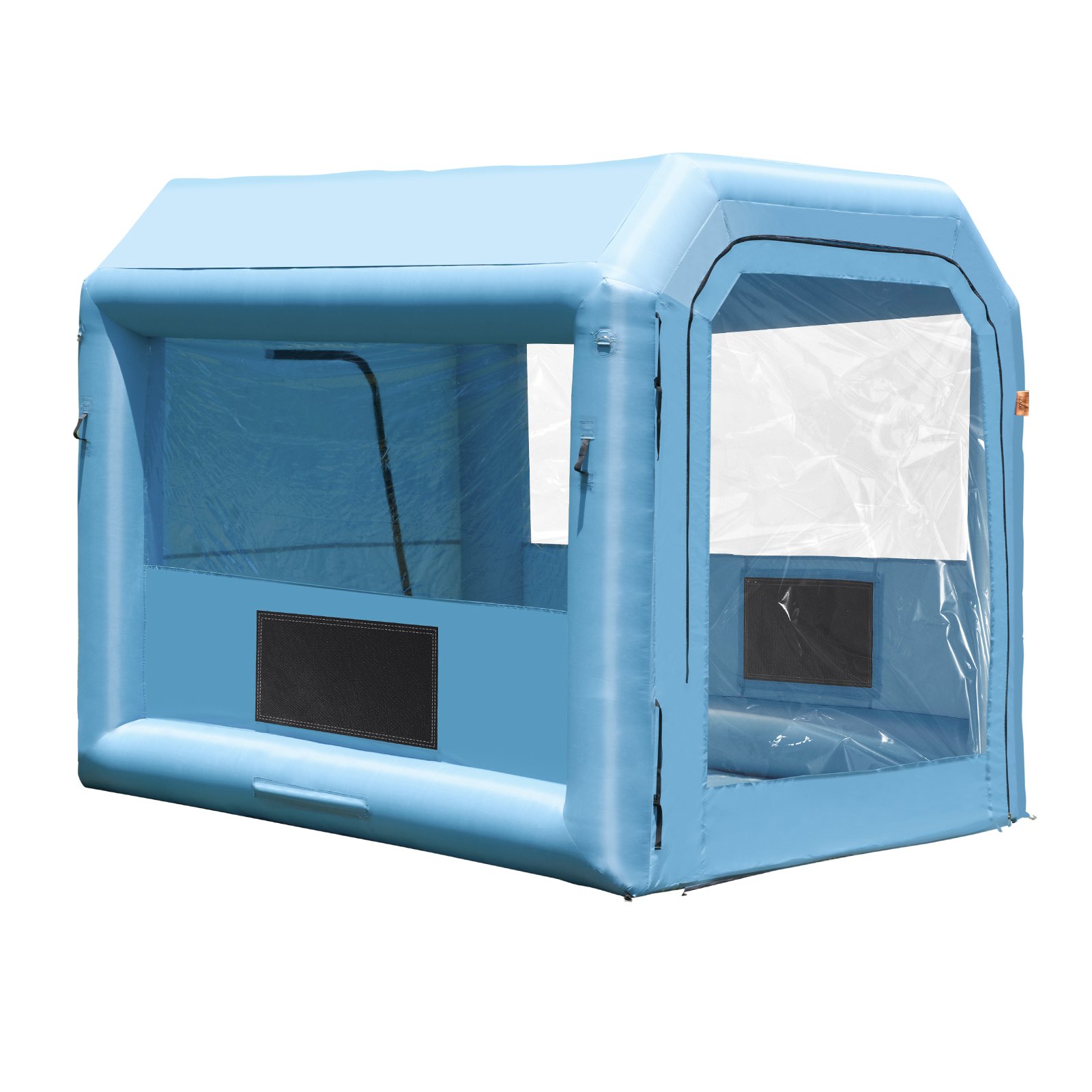 VEVOR Inflatable Paint Booth, 3 x 2.5 x 2.5 m Inflatable Spray Booth, with 550W Powerful Blower and Air Filter System, Portable Car Paint Booth for Motorcycle, Bicycle, Small Furniture Painting