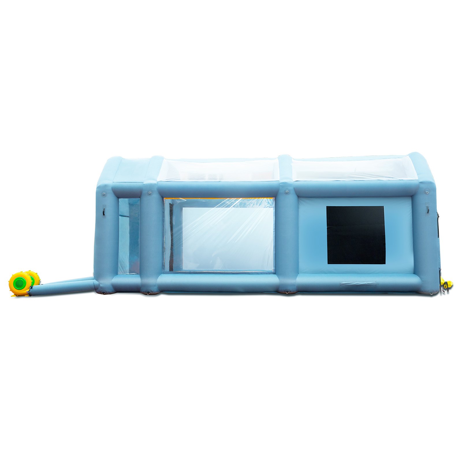VEVOR 20x10x8ft Inflatable Paint Booth, Inflatable Spray Booth, High Powerful 480W+750W Blowers Spray Booth Tent, Car Paint Tent Air Filter System for Car Parking Tent Workstation Motorcycle Garage