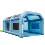 VEVOR Inflatable Spray Booth Car Paint Tent 701 cm x 396 cm x 259 cm Filter System 2 Blowers