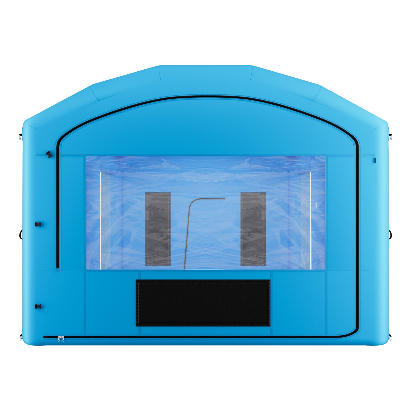 VEVOR Inflatable Paint Booth, 30 x 16 x 12 ft, Portable Spray Booth with 750W+950W Blowers, Large Filter Cotton, Changing Area, Arched Roof Painting Tent for Full-Size Pickup, Small Speedboat, Blue