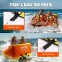 VEVOR Towable Tube for Boating, 1-2 Riders Inflatable Towable Tubes with Deck Seats and Backrest, 340 lbs Water Sport Tube for Boat to Pull, Full Nylon Cover, EVA Grab Handles and Speed Safety Valve