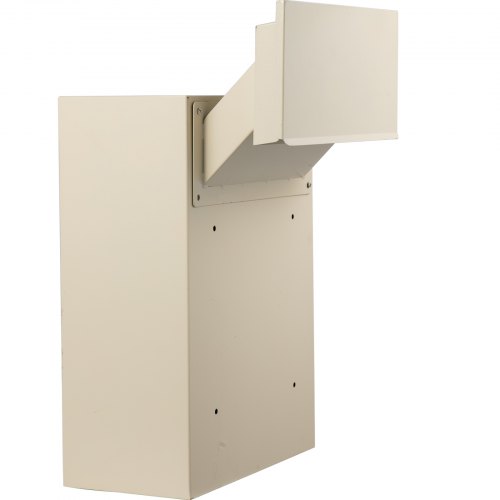 VEVOR Through The Wall Drop Box, 12.5''x6.3''x16.9'' Mail Drop Box w/Adjustable Chute, Deposit Drop Box w/Code Lock, Rainproof Wall Mount Mailbox for Letters, Rents,Checks & Keys, Home & Office, Beige