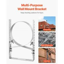 Adjustable Wall Bracket for 6 Inch Chimney Pipe Stainless Steel Mount Kit