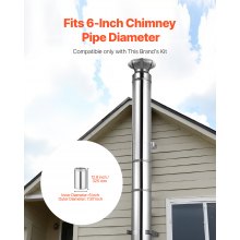 6 x 12 Inch Insulated Chimney Pipe Double Wall Stainless Steel Stove Pipe