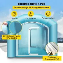 VEVOR Inflatable Paint Booth, 20x10x 8 ft Spray Paint Booth, High Powerful 750W+350W Blowers Inflatable Spray Booth with Air Filter System Portable Car Paint Booth for Car Parking Tent Workstation