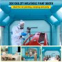 VEVOR Inflatable Spray Booth Car Paint Tent 6x3x2.5m Filter System 2 Blowers