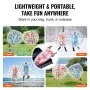 VEVOR inflatable bumper balls in garden, snow, beach, backyard; lightweight and portable for any activity.