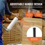 VEVOR Stretch Film Dispenser, Holds 12"-20" Rolls, Industrial Strength Shrink Wrap Dispenser Holder with Extended Handle, Stretch Film Packing Machine for Pallet Wrapping Shipping Moving (1 Pack)