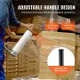 VEVOR Stretch Film Dispenser, Holds 12"-20" Rolls, Industrial Strength Shrink Wrap Dispenser Holder with Extended Handle, Stretch Film Packing Machine for Pallet Wrapping Shipping Moving (1 Pack)
