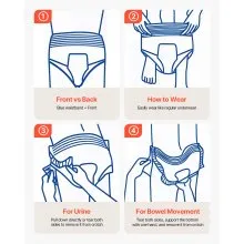 VEVOR Adult Incontinence Underwear Protective Underwear for Men & Women XL Size