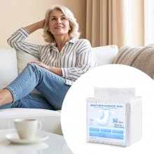 VEVOR Adult Briefs with Adhesive Tabs Incontinence Briefs for Men Women M Size