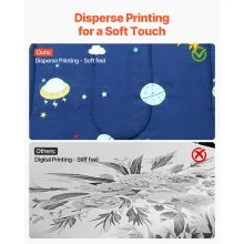 VEVOR Kids Comforter Set 5 Pieces Twin Bedding Set for Kid & Teen Space Printed