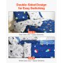 VEVOR Kids Comforter Set 7 Pieces Twin Bedding Set for Kid & Teen Space Printed