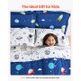 VEVOR Kids Comforter Set 7 Pieces Twin Bedding Set for Kid & Teen Space Printed