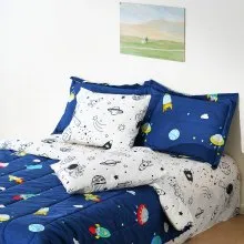 VEVOR Kids Comforter Set 7 Pieces Twin Bedding Set for Kid & Teen Space Printed