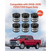 Body Mount Bushing Kit Compatible with 2008-2016 F250 F350 Super Duty 48 PCS