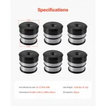 Body Mount Bushing Kit Compatible with 2008-2016 F250 F350 Super Duty 48 PCS