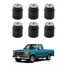 Body Mount Bushing Kit Compatible with 1980-1998 Ford F150 F250 F350 62 PCS