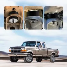 VEVOR Body Mount Bushing Kit, Compatible with 1980-1998 Ford F150 F250 F350, 62 PCS Polyurethane Body Mount Kit, Quick Replacement, Durable Components for Improving Bumpy Driving Performance, Black