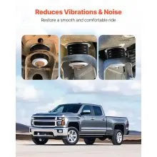 Body Mount Bushing Kit Compatible with 1999-2007 Ford F250 F350 60 PCS Black