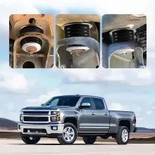 Body Mount Bushing Kit Compatible with 1999-2007 Ford F250 F350 60 PCS Black