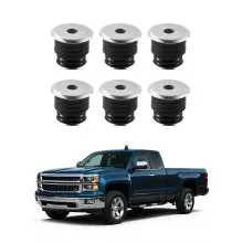 Body Mount Bushing Kit Compatible with 1999-2007 Ford F250 F350 60 PCS Black