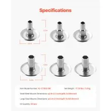 Body Mount Bushing Kit Compatible with 2008-2016 F250 F350 Super Duty 60 PCS