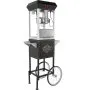 VEVOR Popcorn Maker with Cart, 850W Popcorn Popper Machine, 8 Oz Kettle Makes 48 Cups per Batch, Popcorn Maker Equipped with Tempered Glass, Includes 4 Scoops, Movie Theater Style, Black