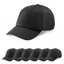 VEVOR Baseball Cap Plain Baseball Hats with Breathable Cotton Fabric Bulk 12 Pcs
