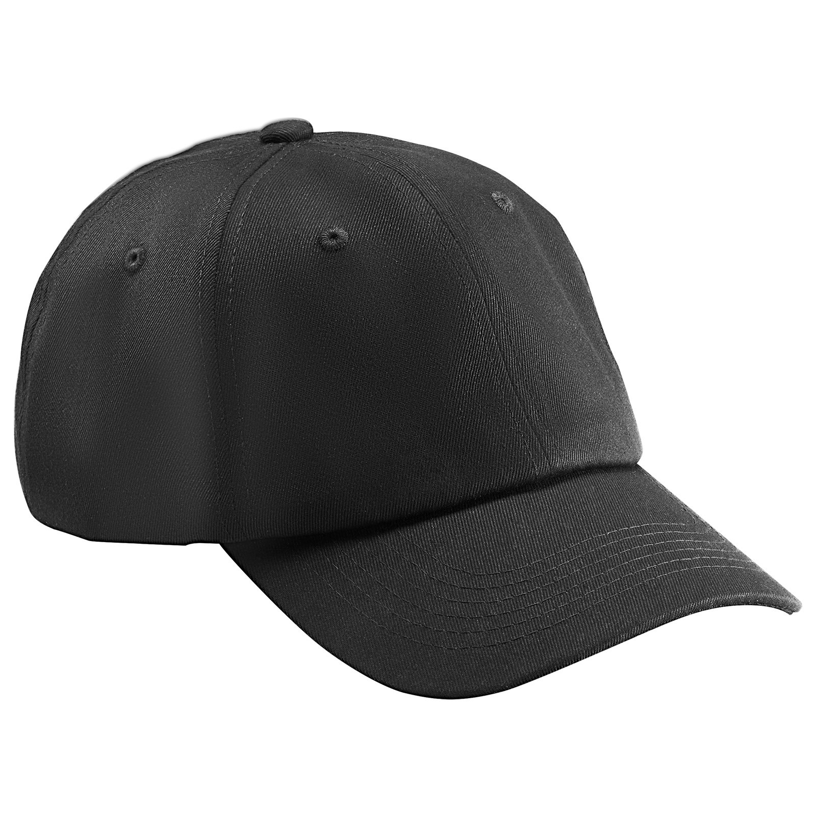 VEVOR Baseball Cap, Plain Baseball Hat with Breathable Pure Cotton Fabric, Adjustable Size, Blank 12 Pack Bulk Caps Ideal for Running, Workouts or Outdoor Activities, 12 Pcs, Black