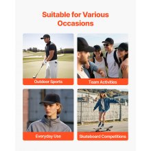 VEVOR Baseball Cap Summer Thin Plain Baseball Hat with Breathable Fabric 1 Pc
