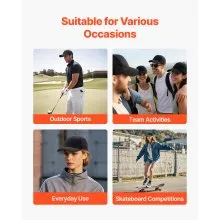 VEVOR Baseball Cap Summer Thin Plain Baseball Hat with Breathable Fabric 1 Pc