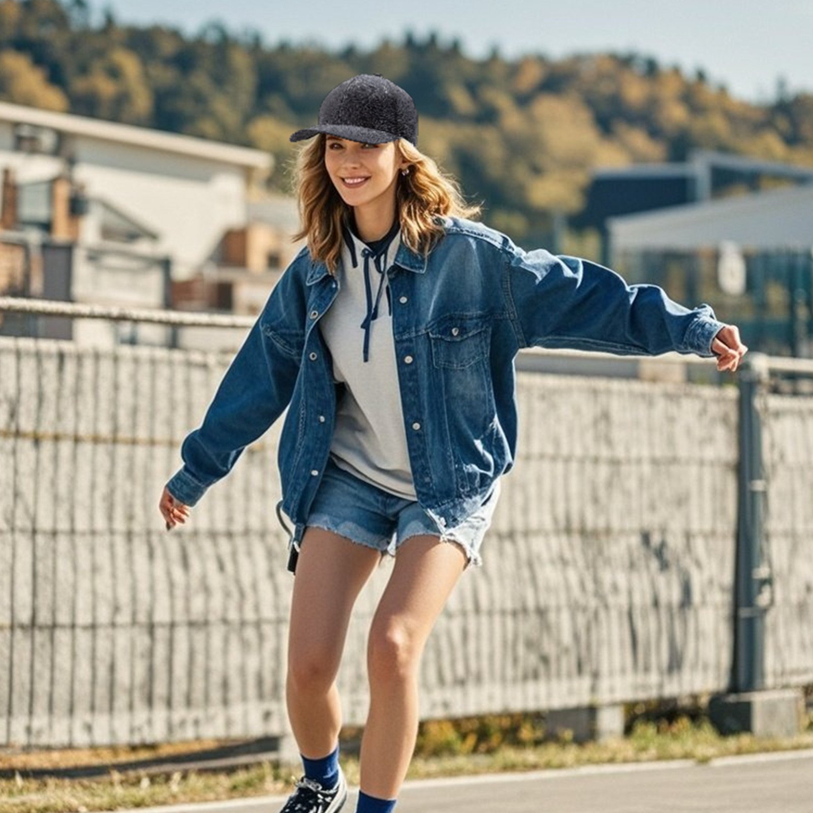 VEVOR Baseball Cap, Plain Baseball Hat with Breathable Fabric, Adjustable Size, Lightweight Summer Thin Sports Caps Ideal for Running, Workouts, or Outdoor Activities, 1 Pc, Black