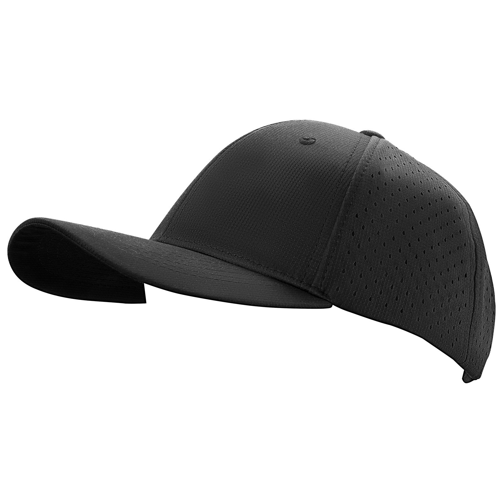 VEVOR Baseball Cap, Plain Baseball Hat with Breathable Fabric, Adjustable Size, Lightweight Summer Thin Sports Caps Ideal for Running, Workouts, or Outdoor Activities, 1 Pc, Black