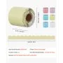 VEVOR Bulletin Board Borders, 6 Rolls 32.8 Feet Scalloped Bulletin Board Borders, Boho Rolled Border Trim with Wavy Line Design, Colorful Pastel Borders for School Classroom Party & Wall Decoration