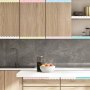 Bordes para tablón de anuncios VEVOR, 6 rollos de 10 m festoneados, borde enrollado estilo bohemio con diseño de líneas onduladas, bordes pastel coloridos para decoración de pared, aulas, fiestas y escuelas.