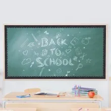 Bulletin Board Border 65.6 Feet Rolled Scalloped Border Trim for School Black