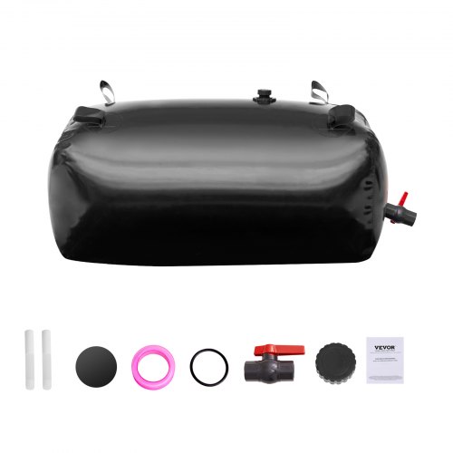 Water Tank Bladder Portable Rainwater Bag 63 Gal PVC Collapsible Black P 010427860931 - View #4
