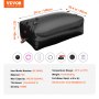 VEVOR Portable Water Storage Bladder 540L PVC Collapsible Water Tank Black