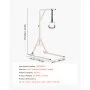 VEVOR Trapeze Bar for Bed Mobility, Height-Adjustable Bed Trapeze with 2 Casters, 350LBS Weight Capacity Heavy Duty Pull Up Assist Bar with Floor Stand for Elderly, Disabled, Bedridden Patients