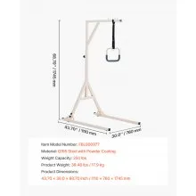 VEVOR Trapeze Bar for Bed Mobility 350LBS Capacity Bed Trapeze with 2 Wheels