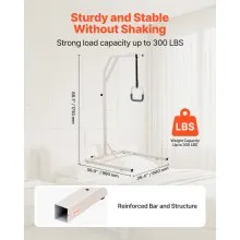 VEVOR Trapeze Bar for Bed Mobility Height-Adjustable Free Standing Trapeze Bar