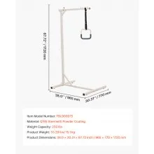 VEVOR Trapeze Bar for Bed Mobility 250 LBS Capacity Free Standing Trapeze Bar