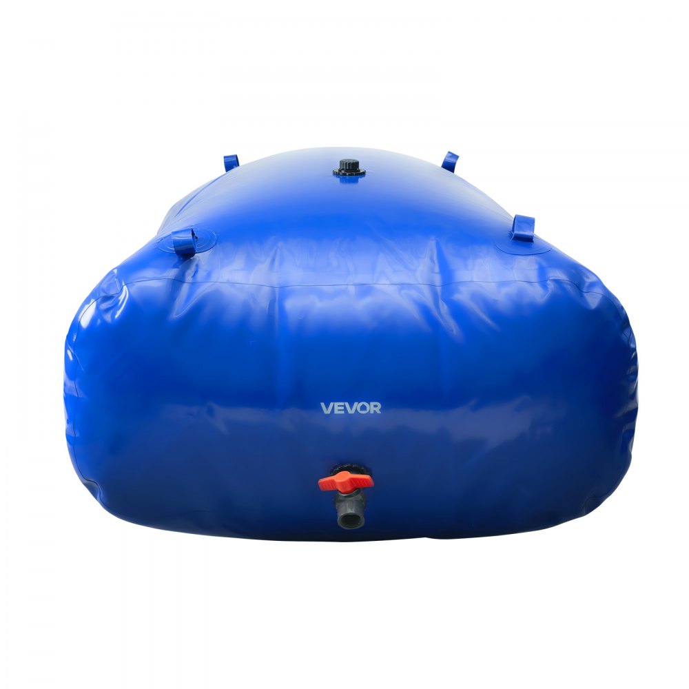 VEVOR Water Storage Bladder, 1000L Water Storage Container Tank, 1000D PVC Extra-Large Capacity Soft Bag Bladder, Foldable Portable for Garden Irrigation, Camping, RV, Fire Prevention