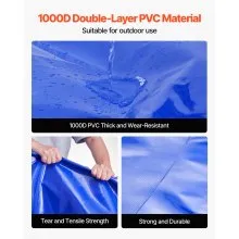 VEVOR Water Storage Bladder 87 Gal 1000D PVC Portable Collapsible Water Tank