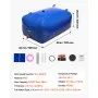 VEVOR Water Storage Bladder, 105.7 Gallon (400L) Water Storage Container Tank, 1000D PVC Large Capacity Soft Bag Bladder, Foldable Portable for Garden Irrigation, Camping, RV, Fire Prevention - Blue